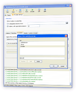 Encode PHP exclude