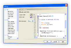 PHP Code folding Settings