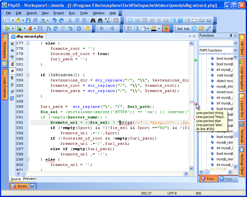 html to image php. Instant Error Analysis on PHP, HTML and CSS code in PhpED is performed by 