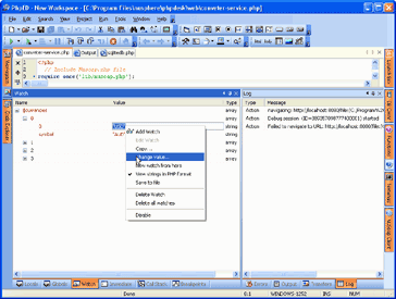 Changing value of a PHP variable in PHP Debugger Changing value of a PHP variable in PHP Debugger