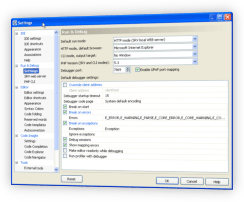 PHP Debugger Settings
