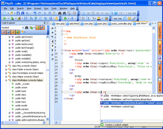 CakePHP .thtml type hints CakePHP .thtml type hints