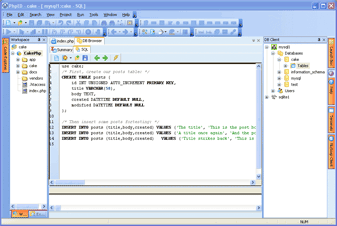 CakePHP MySQL Setup CakePHP MySQL Setup