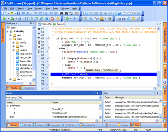 CakePHP PHP debugger start CakePHP PHP debugger start