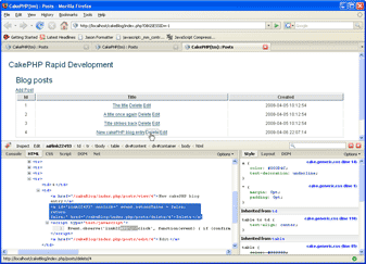 CakePHP PHP Ajax files