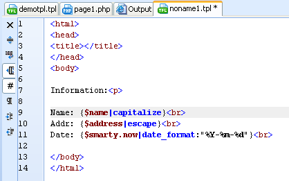 Php Variable In Smarty Template