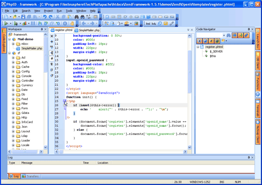Zend Framework template Zend Framework template